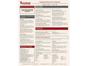 Truxton's American Bistro menu photo