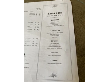 Tupelo Honey menu photo