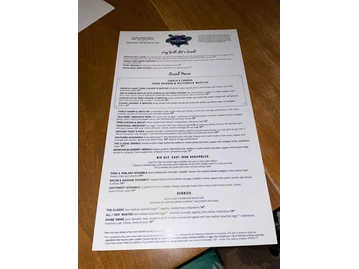 Tupelo Honey menu photo