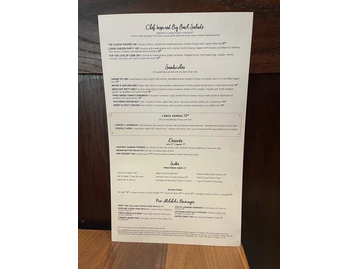 Tupelo Honey menu photo