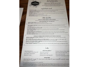 Tupelo Honey menu photo