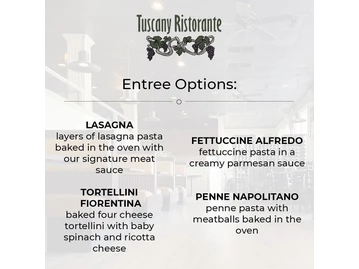 Tuscany Ristorante Williamsburg menu photo