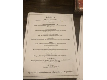 Tuscany Ristorante Williamsburg menu photo