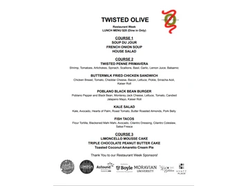 Twisted Olive menu photo