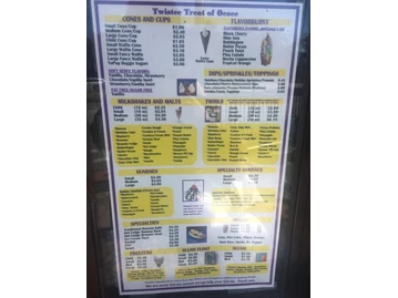 Twistee Treat menu photo