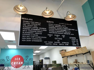 Two Roosters Ice Cream menu photo