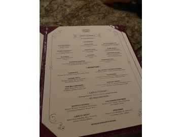 Untitled Supper Club menu photo