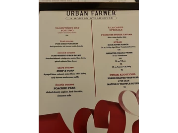 Urban Farmer Denver menu photo
