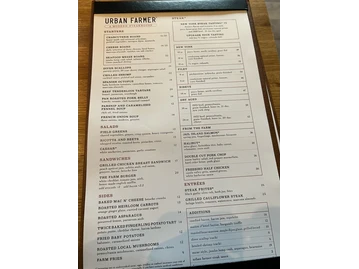 Urban Farmer Philadelphia menu photo