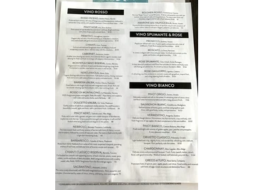 Va Bene menu photo