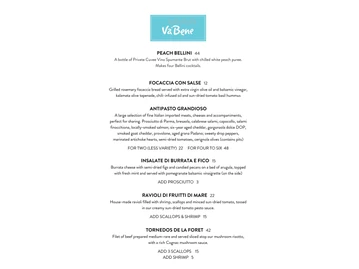 Va Bene menu photo