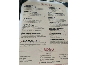 Varanese Restaurant menu photo