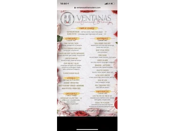Ventanas Restaraunt and Lounge menu photo