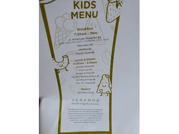 Veranda Fireside Lounge and Restaurant menu photo