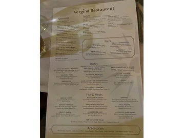 VERGINA Restaurant Naples menu photo