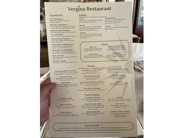 VERGINA Restaurant Naples menu photo