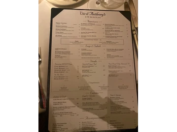Vic & Anthony's Steakhouse menu photo