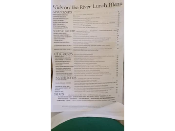 Vic's On the River menu photo
