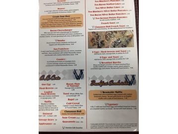 Vidlak's Brookside Cafe menu photo