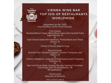 Vienna Wine Bar menu photo