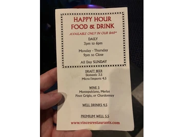 Vince's Italian Restaurant & Pizzeria menu photo