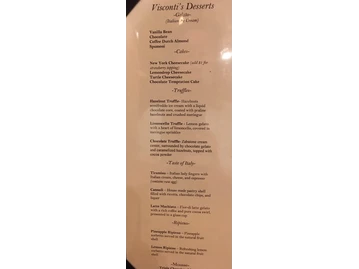 Visconti's Ristorante menu photo