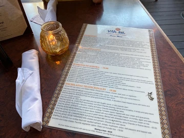 ViVe Sol menu photo