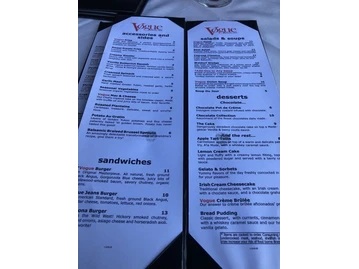 Vogue Bistro menu photo