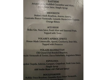 Volare Italian Ristorante menu photo