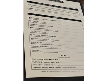 Water Grill menu photo