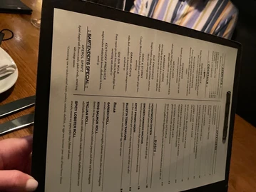 Water Grill menu photo