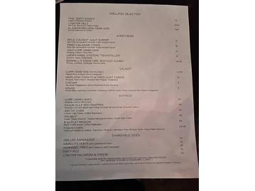 Waters Restaurant menu photo