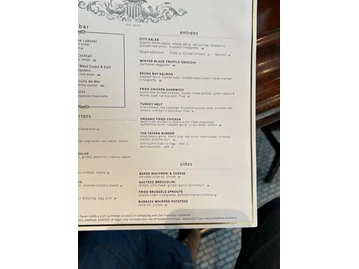Wayfare Tavern menu photo