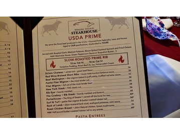 Whaling Station Steakhouse menu photo