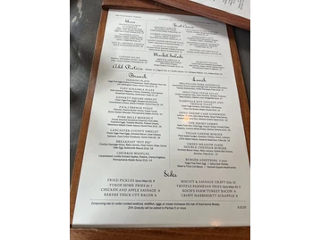 White Dog Cafe menu photo