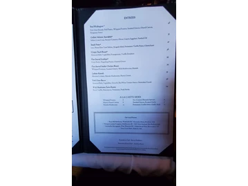 White Horse Tavern menu photo