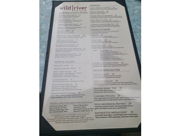 Wild River Grille menu photo