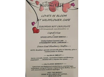 Wildflower Cafe menu photo