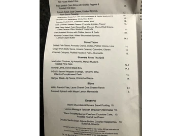 Willi's Seafood & Raw Bar menu photo
