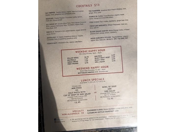 Willow Street Wood-Fired Pizza menu photo