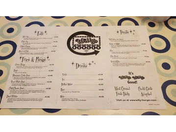Willy Burger menu photo