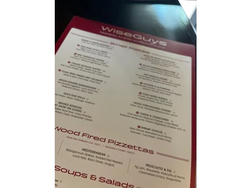 WiseGuys menu photo