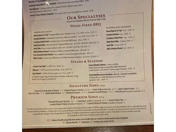 Wood Ranch menu photo