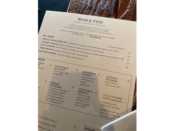 Wood & Vine menu photo