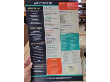 Woodsby's Countryside Cafe menu photo