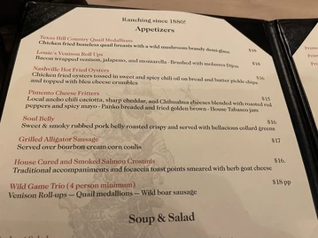 Y.O. Ranch Steakhouse menu photo