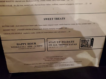 YaYas Euro Bistro in Chesterfield menu photo