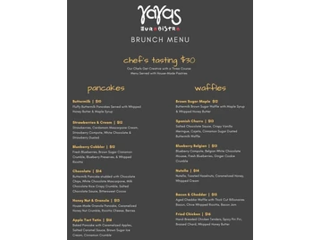 YaYas Euro Bistro in Denver menu photo