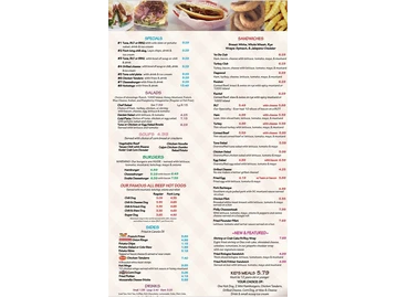 Ye Ole Fashioned Ice Cream & Sandwich Cafe- Mt. Pleasant menu photo