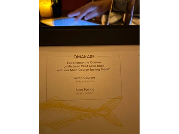 Yellowtail Japanese Restaurant & Lounge by Akira Back menu photo